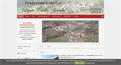Desktop Screenshot of fondazionebertolla.org